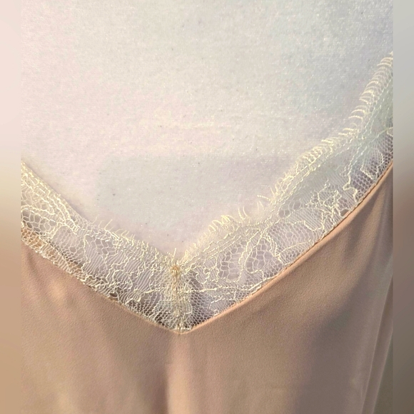 Aritzia Babaton Blush Pink Slip On Midi Dress with Lace Trim - Picture 6 of 7